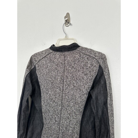 HIROKO KOSHINO TRUNK Heathered Stretch Jacket Snap Button Notch Size 40 - Picture 12 of 12
